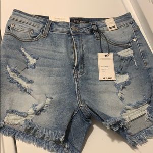 NWT Ripped Denim Shorts